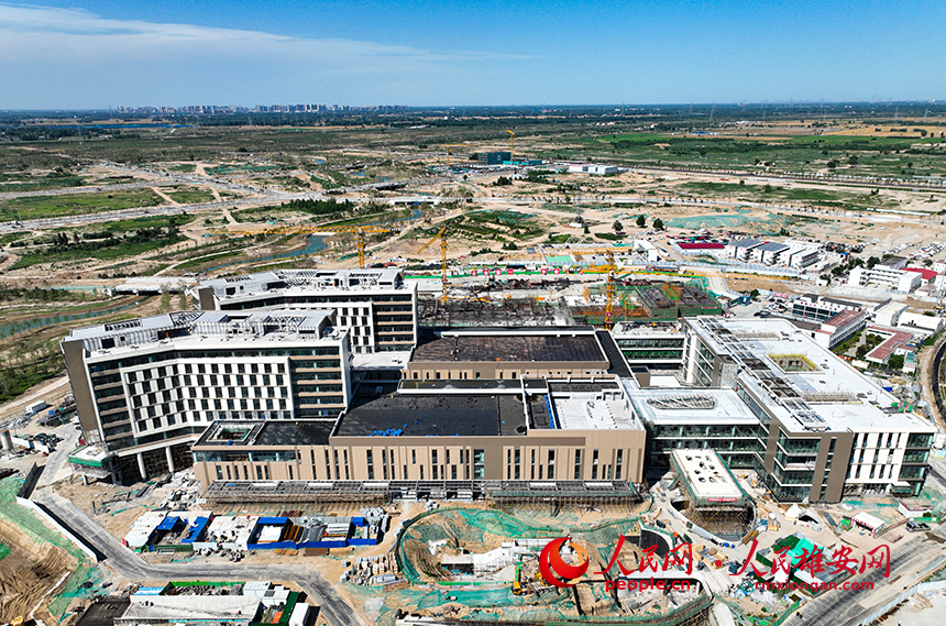 雄安宣武醫院項目建設現場。人民網 李兆民攝