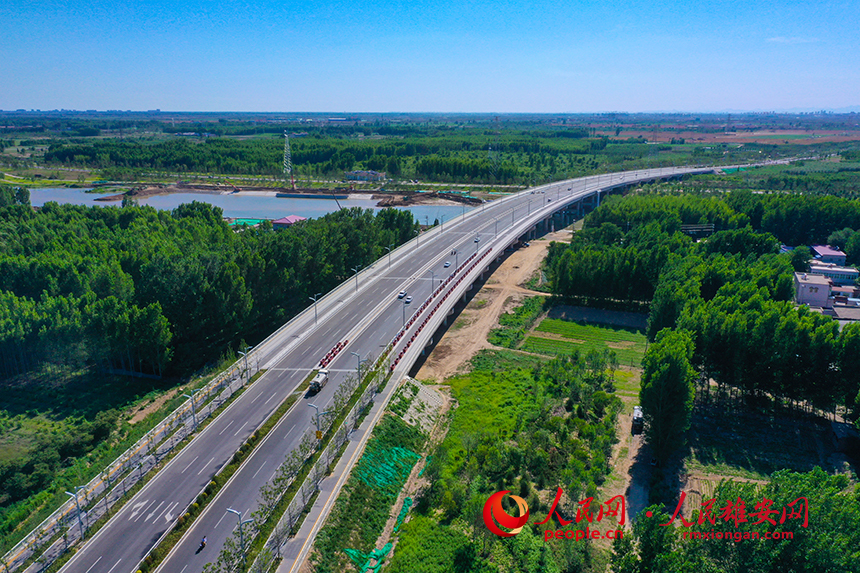 起步區EA1東延項目路段。人民網 李兆民攝