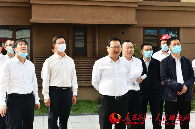 9月3日，張國華到容東片區華望城調研市場化住宅項目建設情況。劉向陽攝