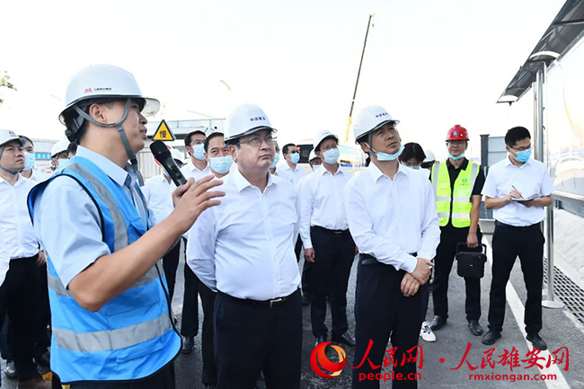 張國華調研起步區、啟動區項目建設。劉向陽攝