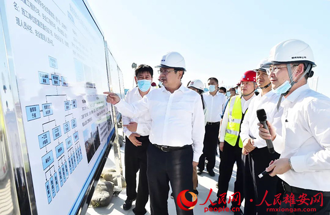 張國華調研起步區、啟動區項目建設。劉向陽攝