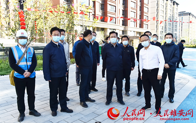 張國華調研容城縣、容西片區及千年秀林安全生產工作。劉向陽攝