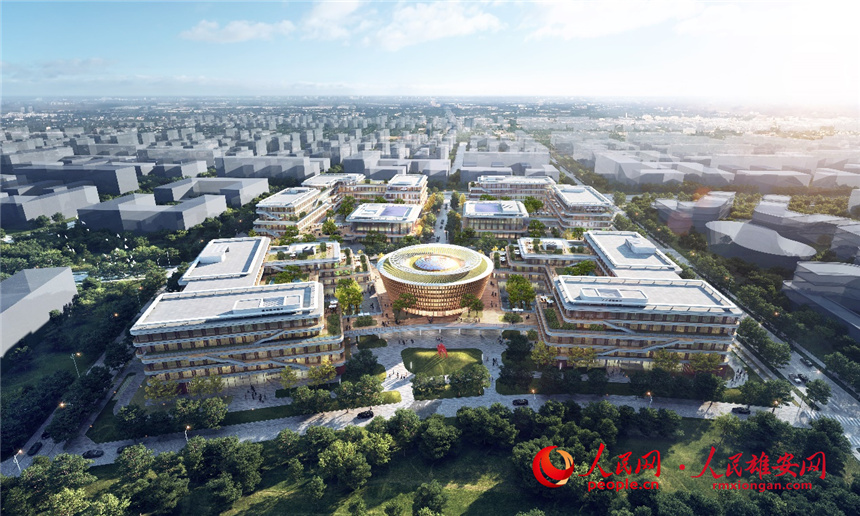 中國電信智慧城市產業園建設項目效果圖。中建八局供圖