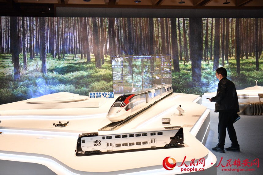 設計周智慧交通展區。人民網 李兆民攝