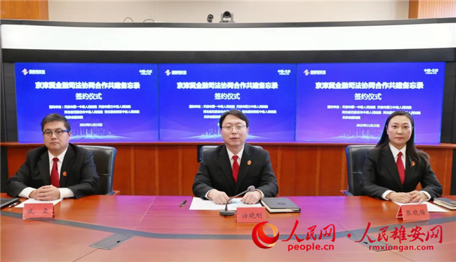 雄安中院會場。雄安中院供圖