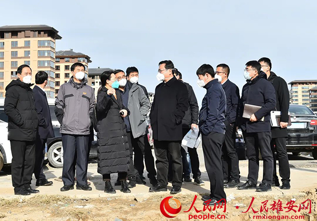 張國華調研重點項目建設。劉向陽攝