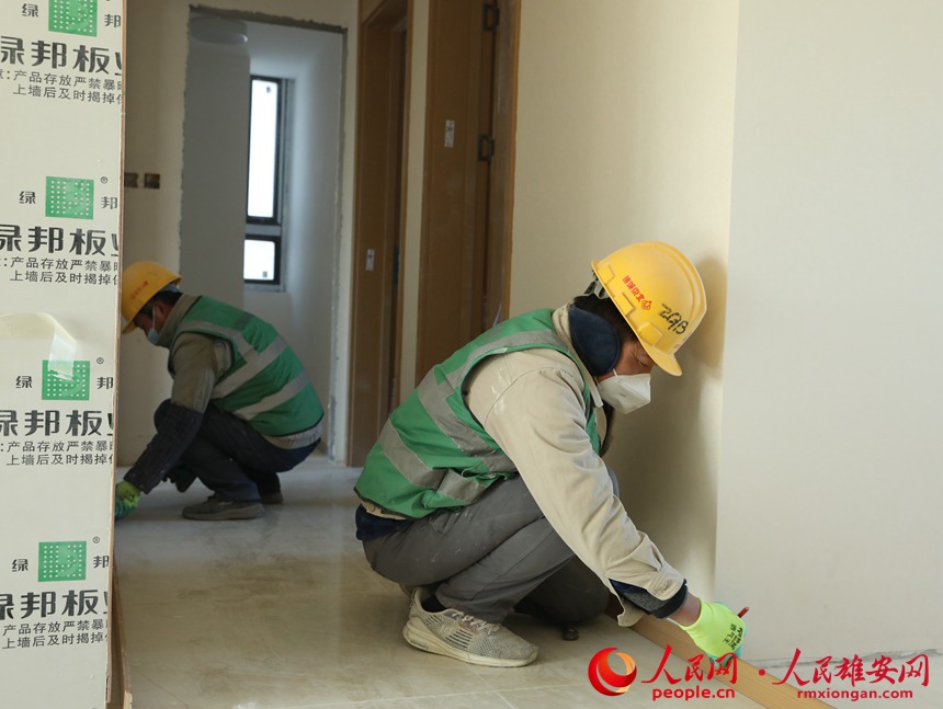 圖為雄安·華望城項目建設現場。人民網 李兆民攝