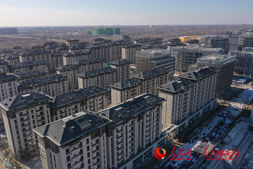 圖為雄安·華望城項目建設現場。人民網 李兆民攝