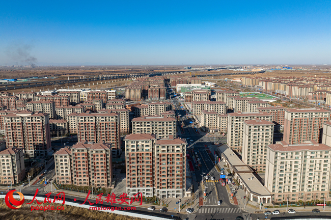 2023年1月雄東片區航拍（2）。人民網 李兆民攝