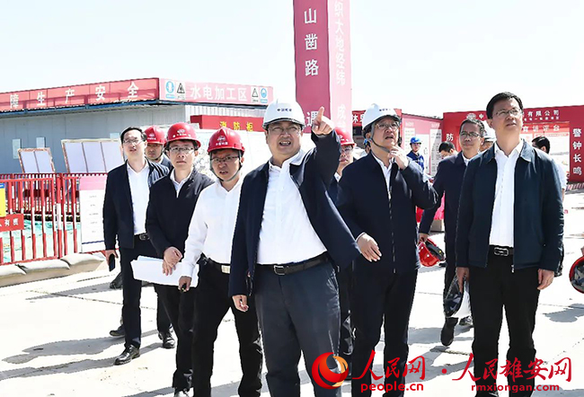 張國華在容西片區、昝崗片區調研重點項目建設參加“大走訪——問題解決月”活動。劉向陽攝