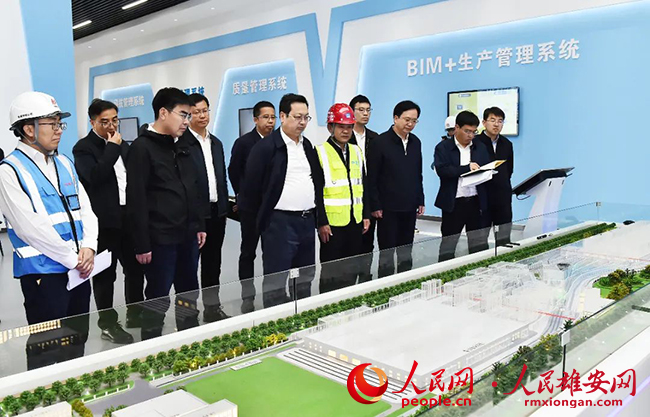 張國華在容西片區、昝崗片區調研重點項目建設參加“大走訪——問題解決月”活動。劉向陽攝