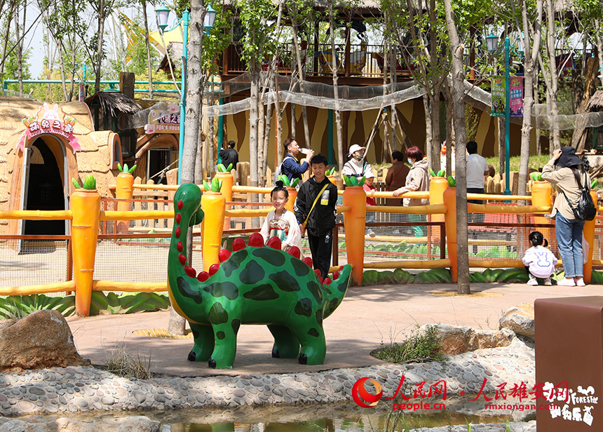 雄安辛瑪森林動物樂園內景。人民網?宋燁文攝