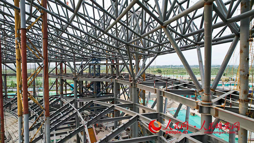 雄安體育中心項目建設現場。北京城建集團供圖