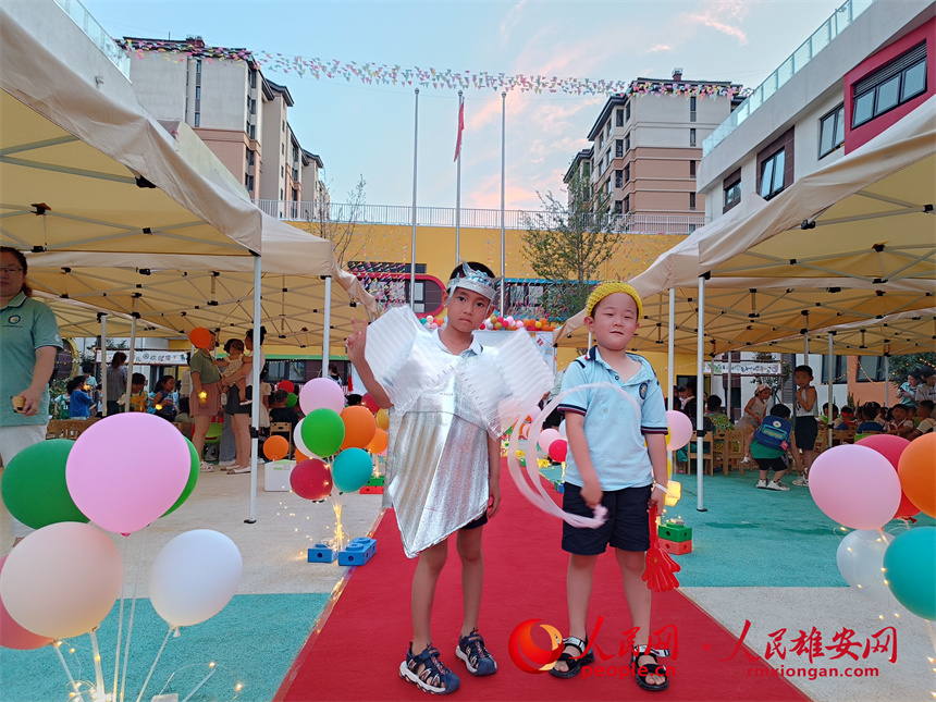 圖為“酷炫‘環?！黝}T臺走秀”。雄安容和悅容幼兒園供圖