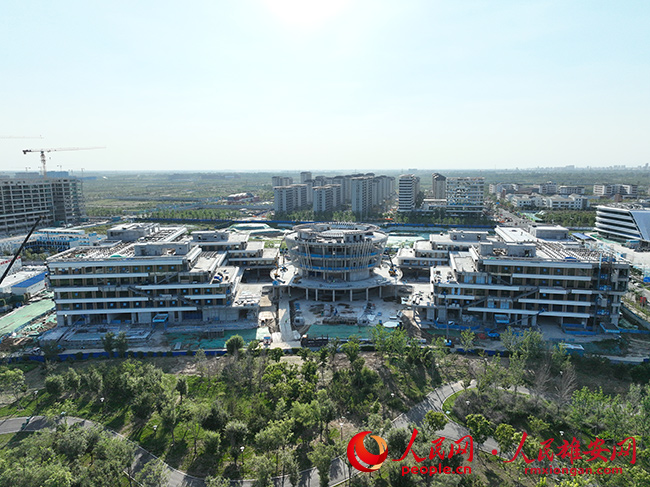 正在建設的中國電信智慧城市產業園項目。李兆民攝