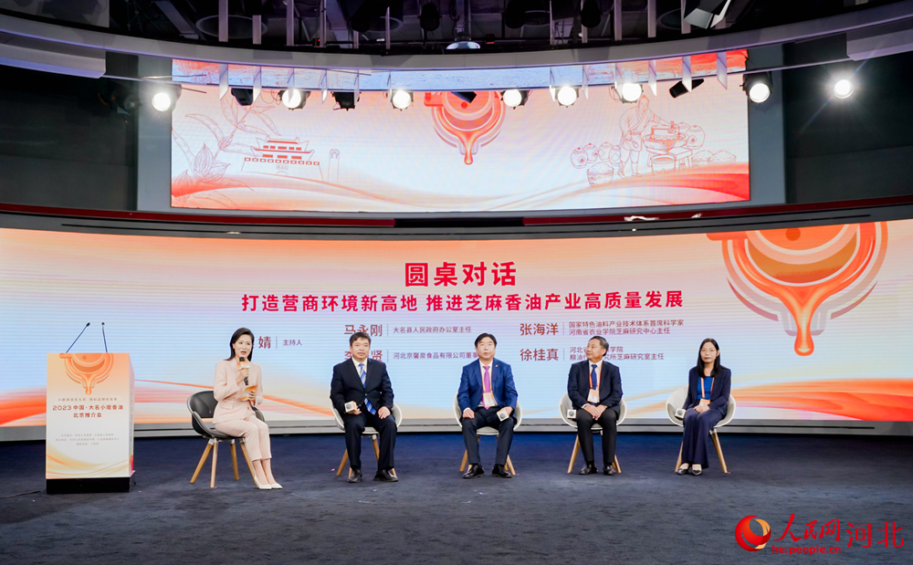 2023中國·大名香油推介會圓桌對話環節。 周博攝