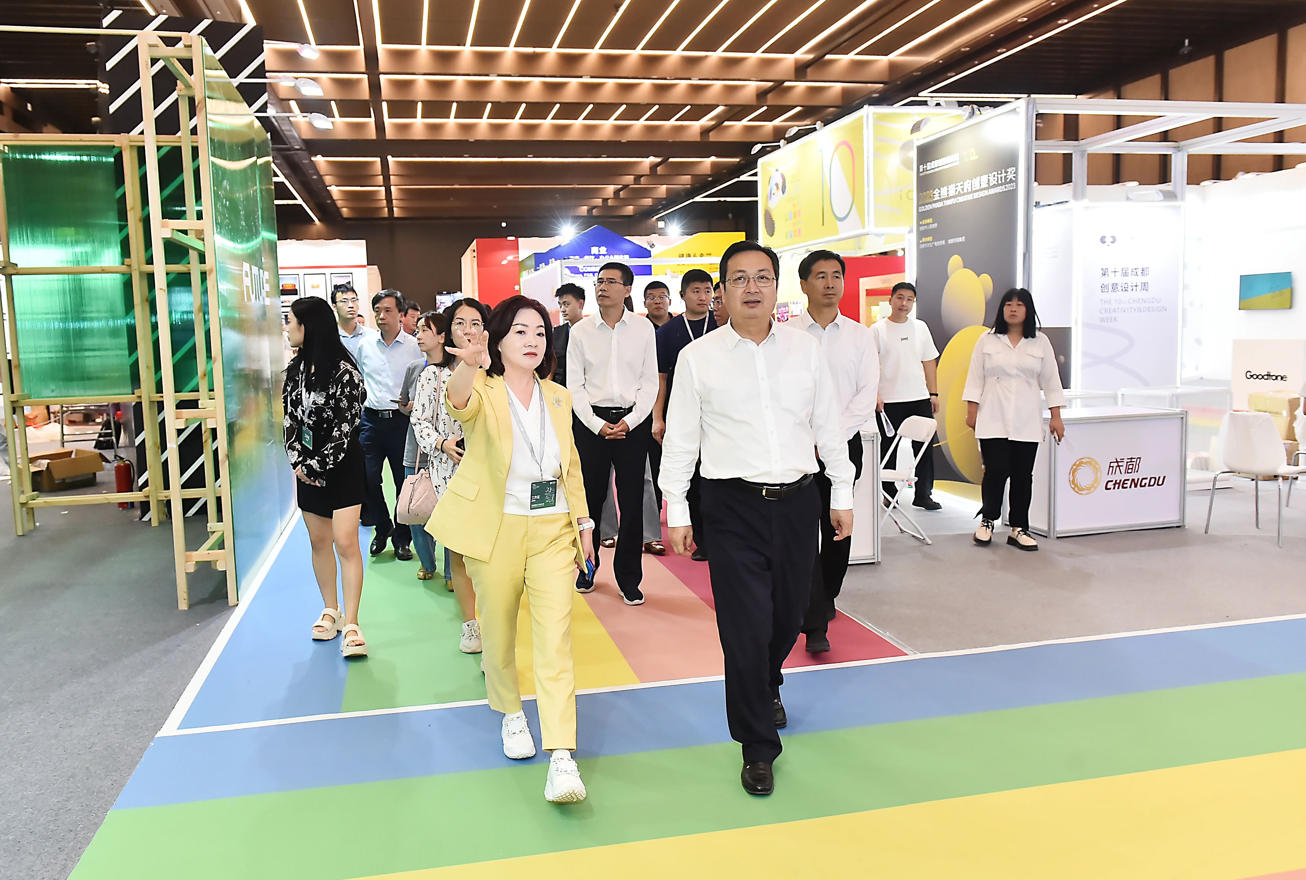 張國華調研2023河北國際工業設計周活動籌備工作。劉向陽攝