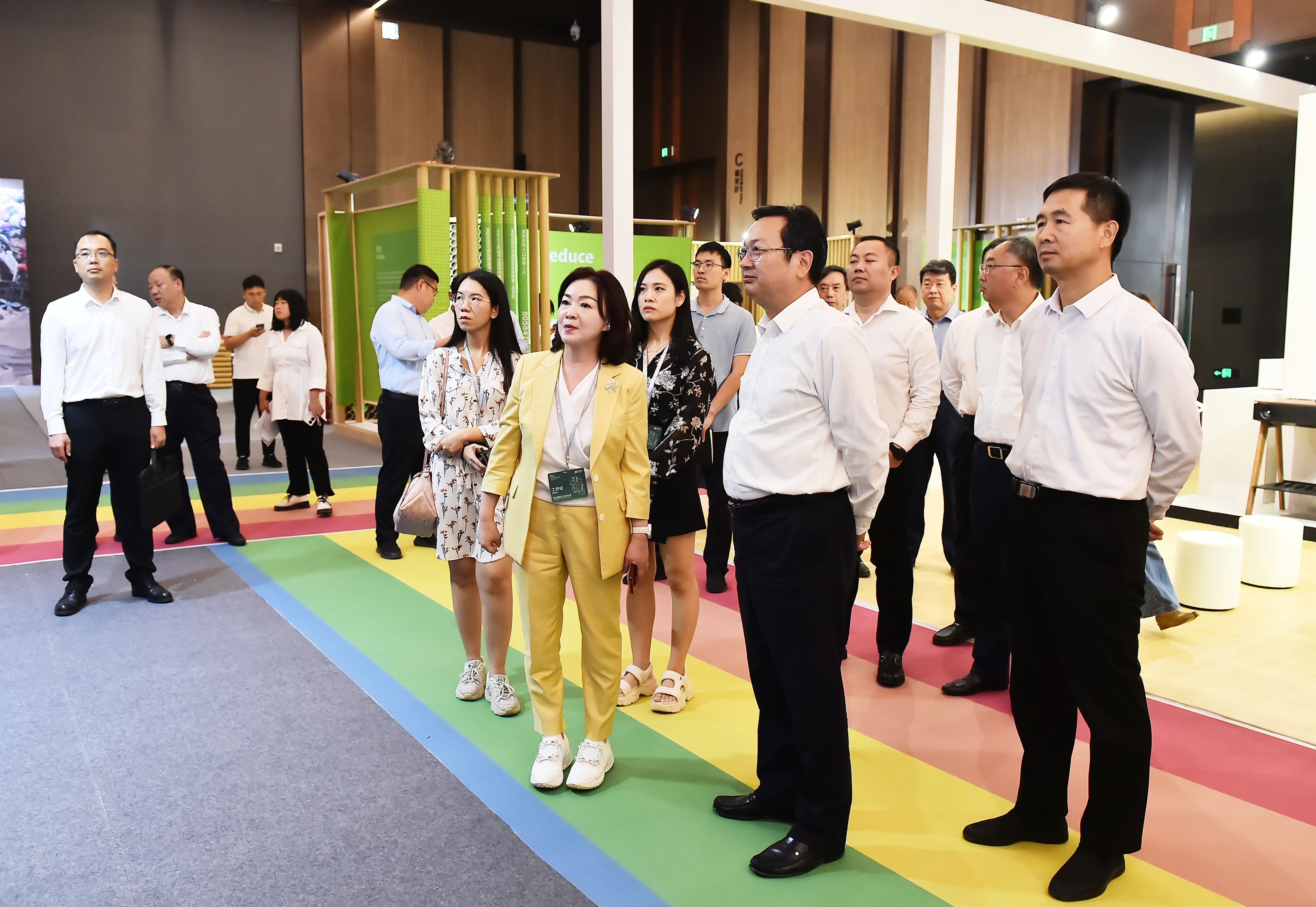 張國華調研2023河北國際工業設計周活動籌備工作。劉向陽攝