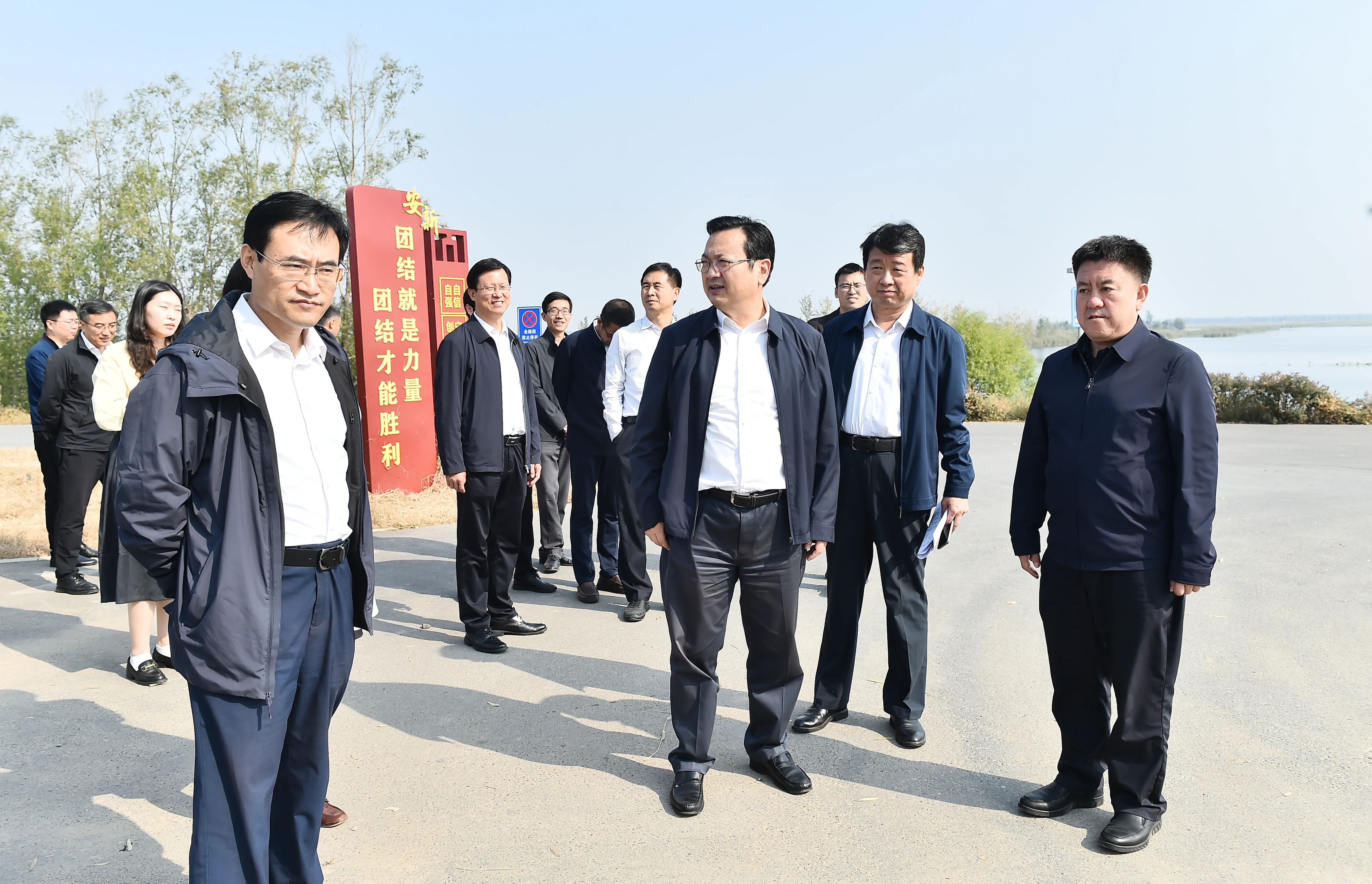 張國華調研2023雄安馬拉松賽事籌備工作。劉向陽攝