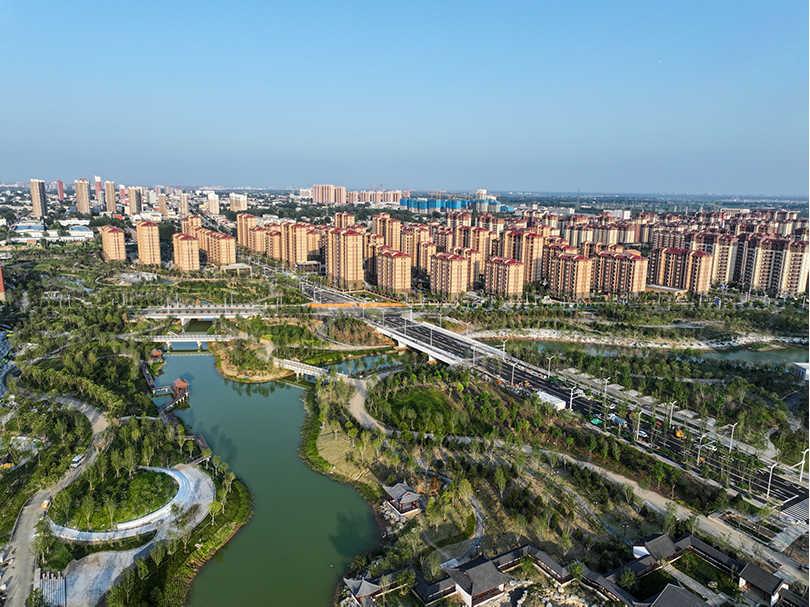 容西片區航拍。胡忠攝