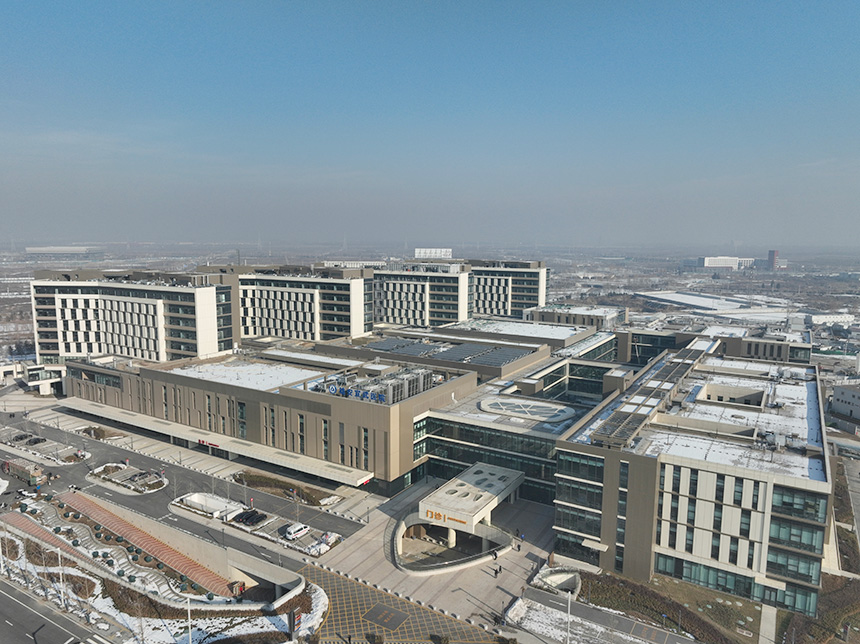 雄安宣武醫院航拍圖。雄安宣武醫院供圖