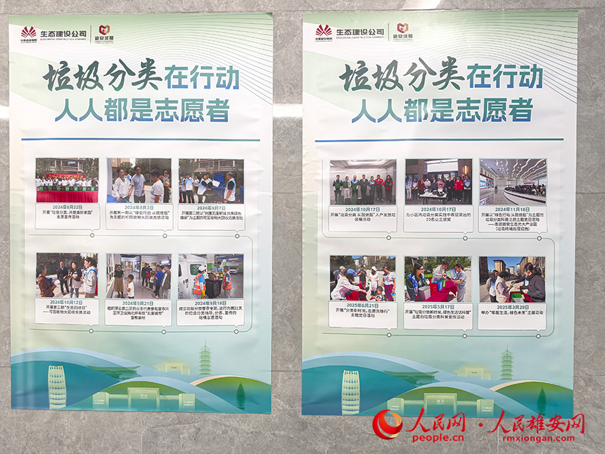 志愿者開展的垃圾分類系列活動。人民網記者 王紅攝