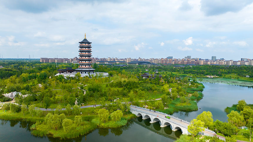 雄安悅容公園。齊鑫攝