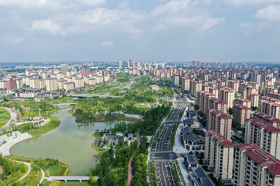 雄安新區容西片區。胡忠攝