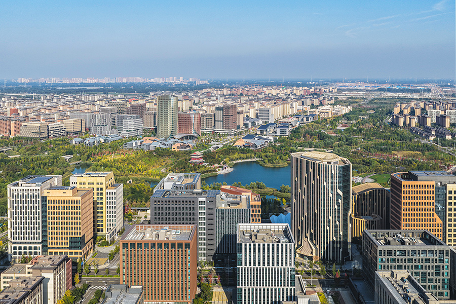 雄安新區容東片區。胡忠攝